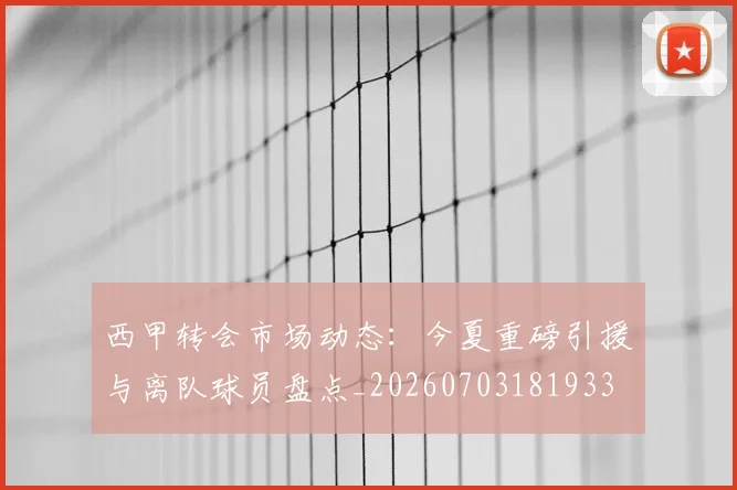 西甲转会市场动态：今夏重磅引援与离队球员盘点_20260703181933